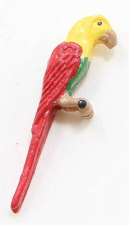 Dollhouse Miniature Parrot